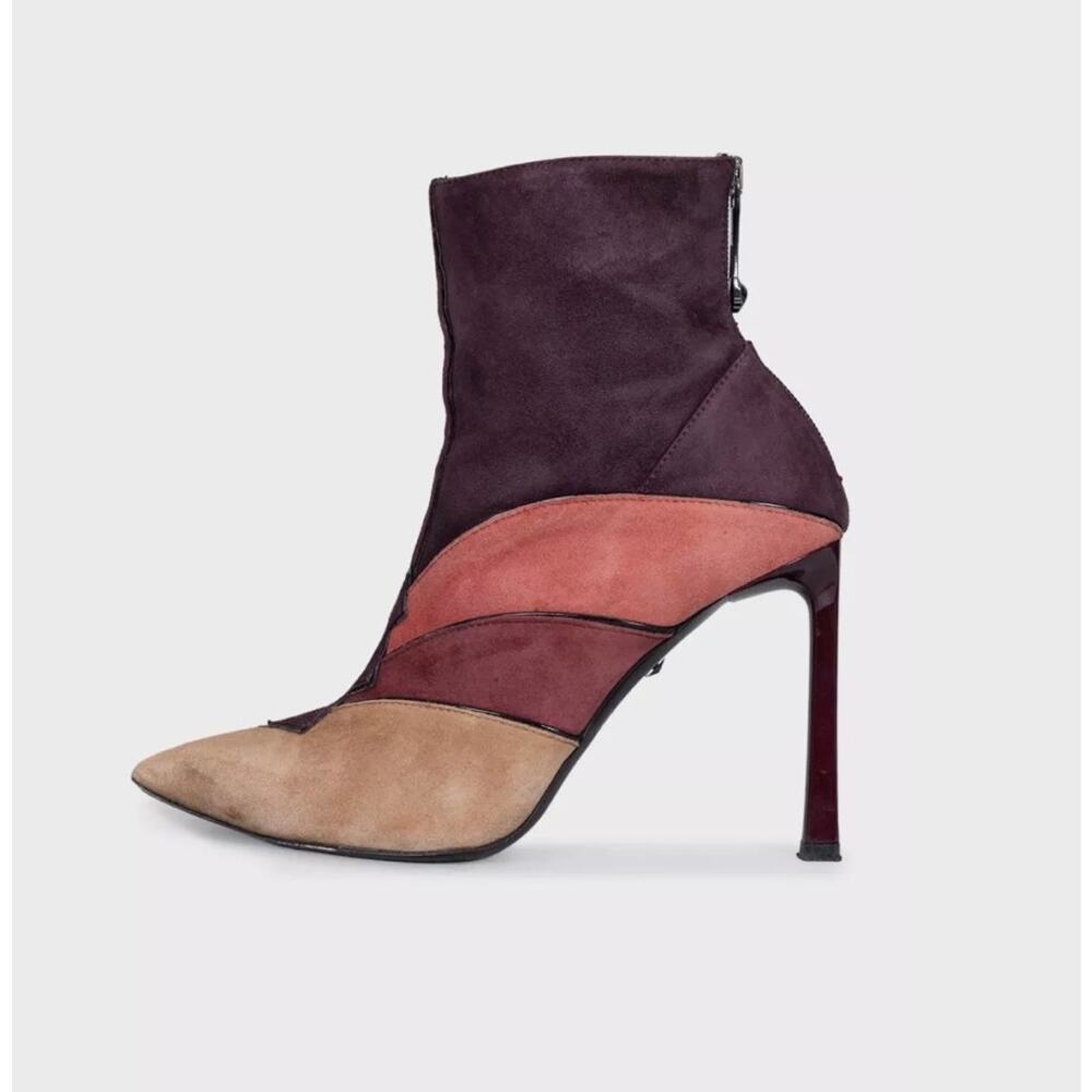 Roberto Cavalli Just Cavalli Multi-Color Suede Ankle Boots EU 40